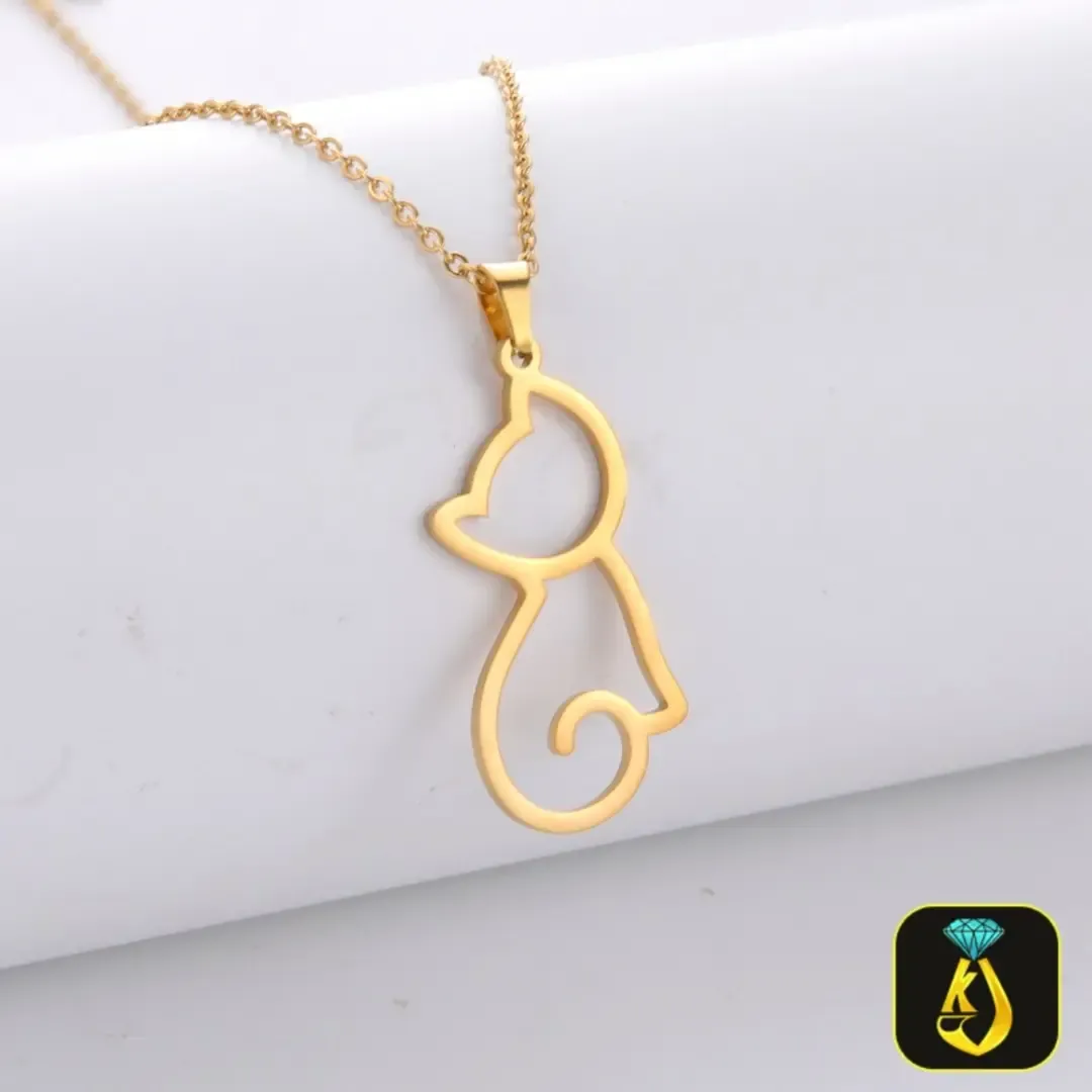 Cute Cat Pendant 22 kt Gold